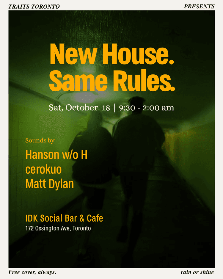 New House. Same Rules. Oct 18 event poster