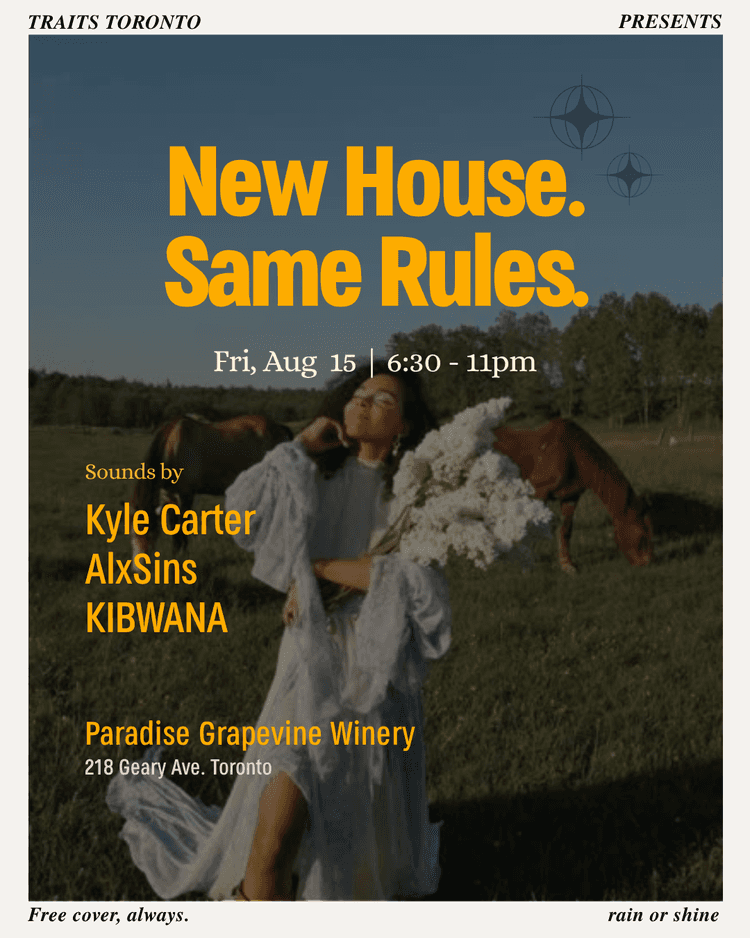 New House. Same Rules. Aug 15 event poster