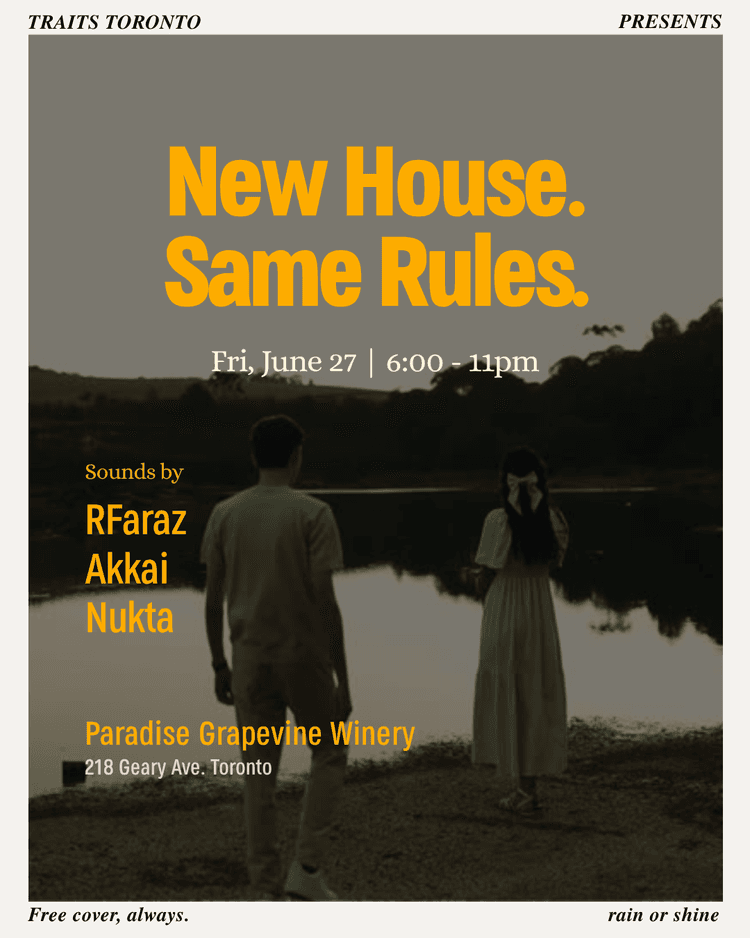 New House. Same Rules. June 27 event poster